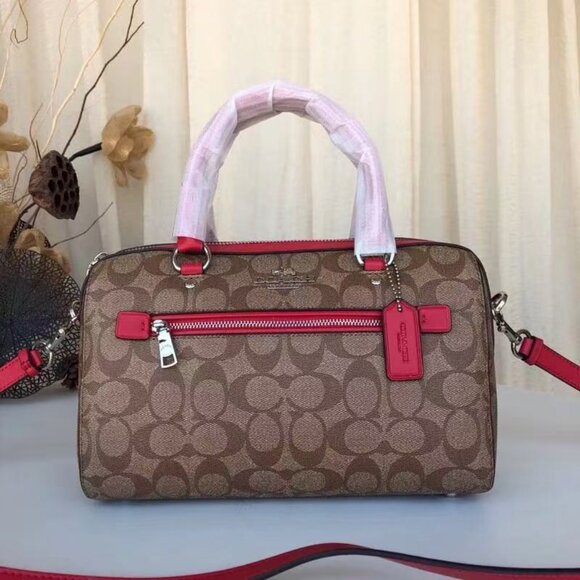 New palm print and monogram Boston pillow bag - Picture 2 of 7